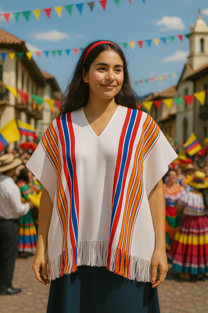Colombian Flag Poncho