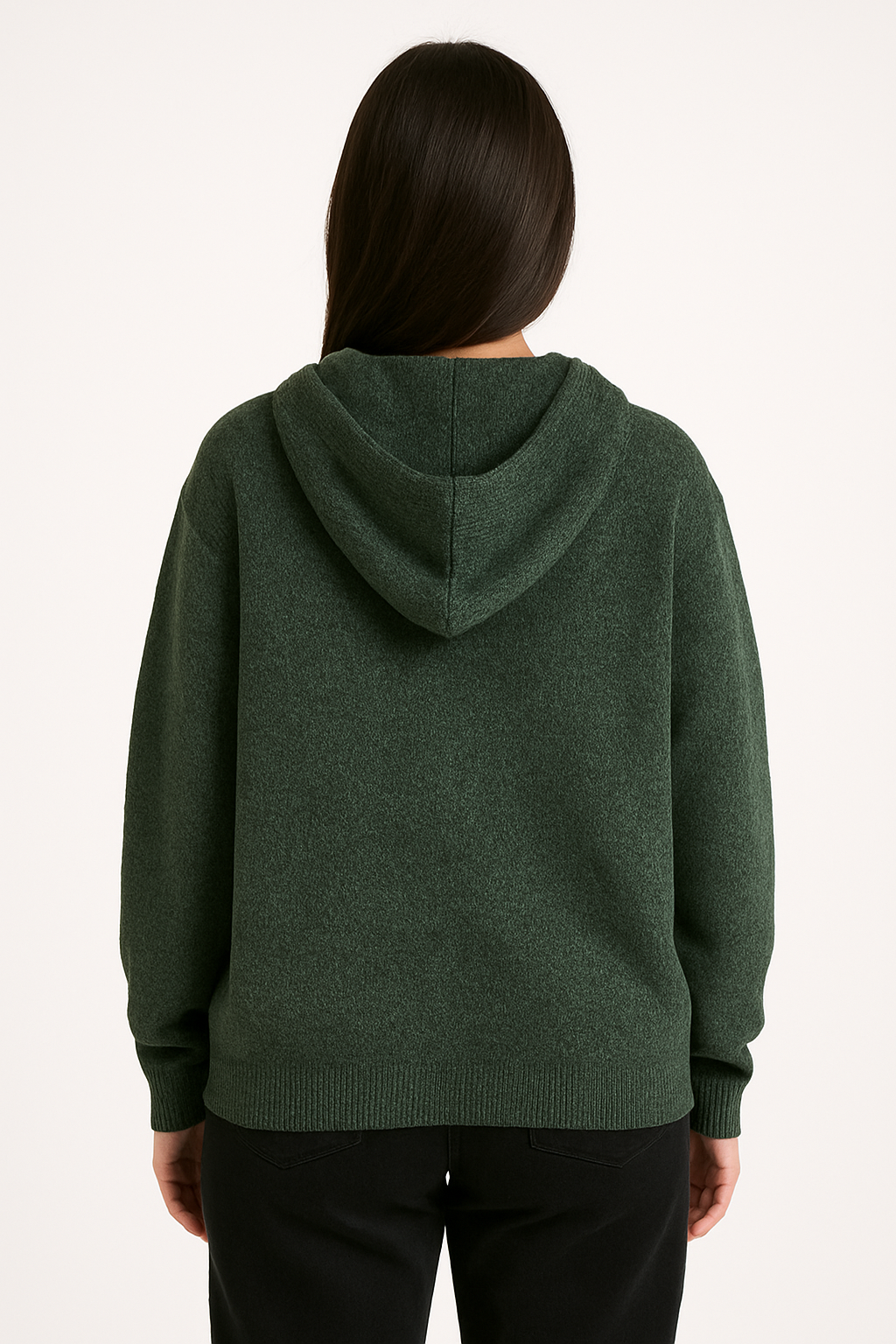 Unisex Alpaca Hoodie in Forest Green