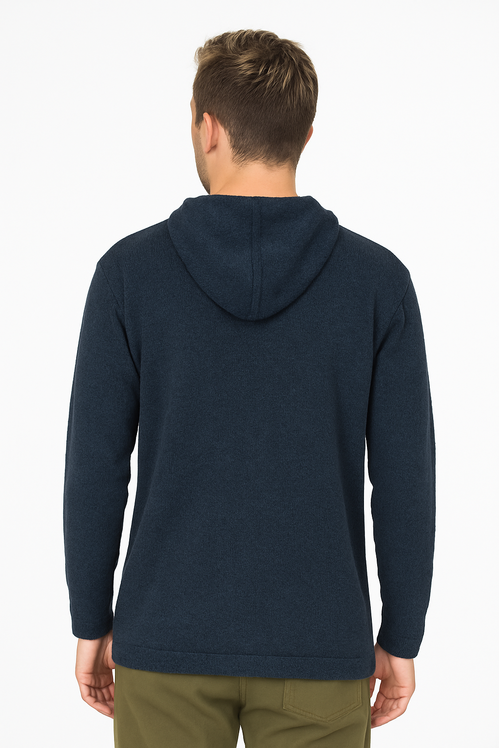 Unisex Alpaca Blend Hoodie – Navy Blue