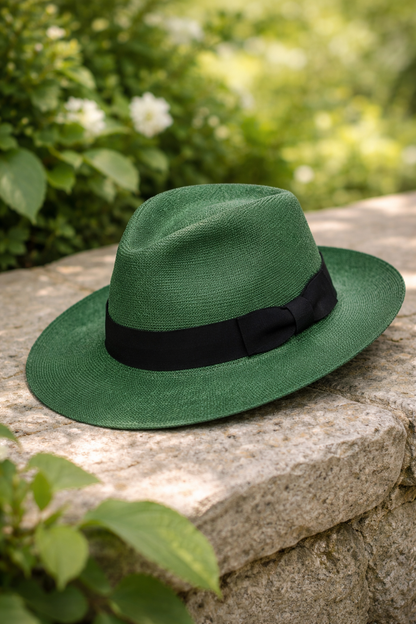 Fedora Panama Hat Grass Green | The Color Edit