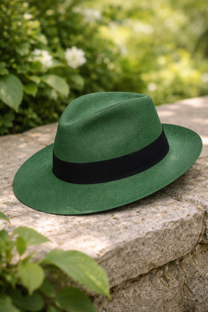 Fedora Panama Hat Grass Green | The Color Edit