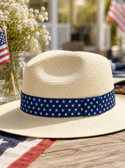 USA Stars Hat Band | Patriotic American Hat Accessory