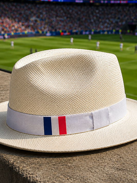 Cappello Panama Bandiera della Francia Bianco