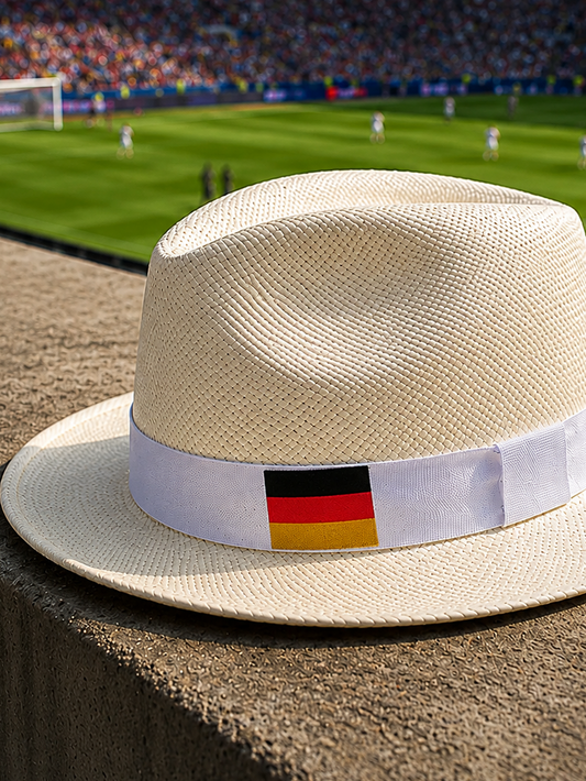 Cappello Panama Bandiera Germania Bianco