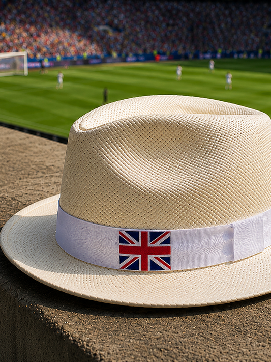 Cappello Panama Bandiera del Regno Unito Bianco
