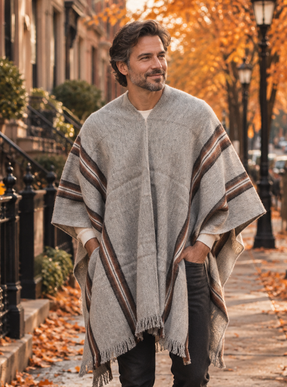Poncho gris