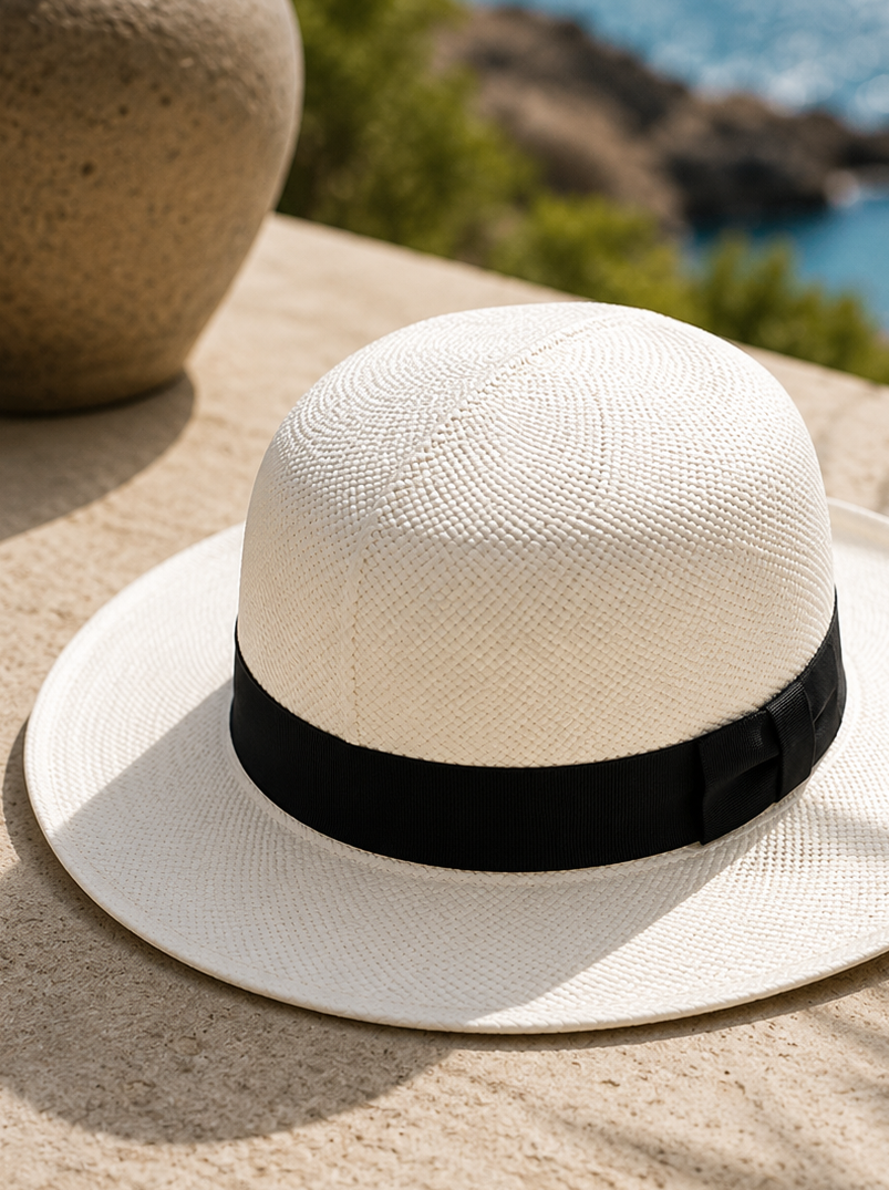 Sombrero de Panamá Blanco Colonial Optimo Grado 3-4