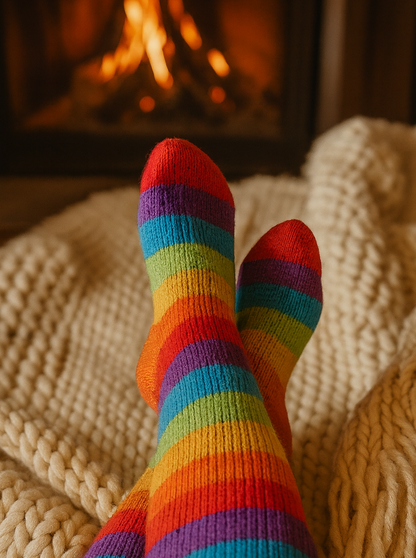 Multicolor Alpaca Socks