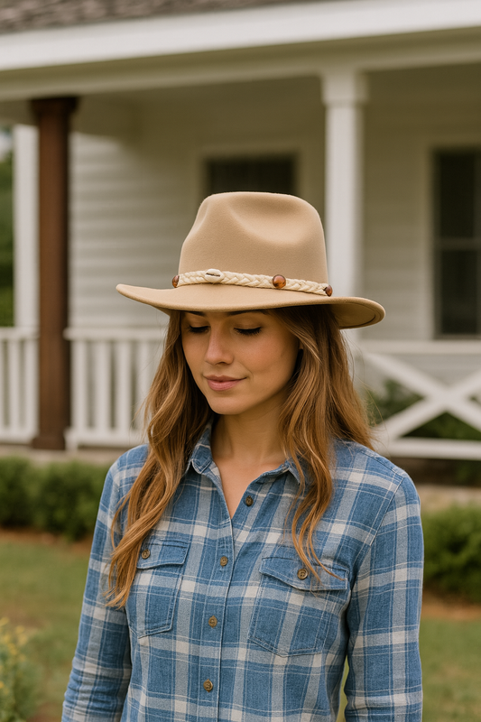 Braided Straw Western Hat Band