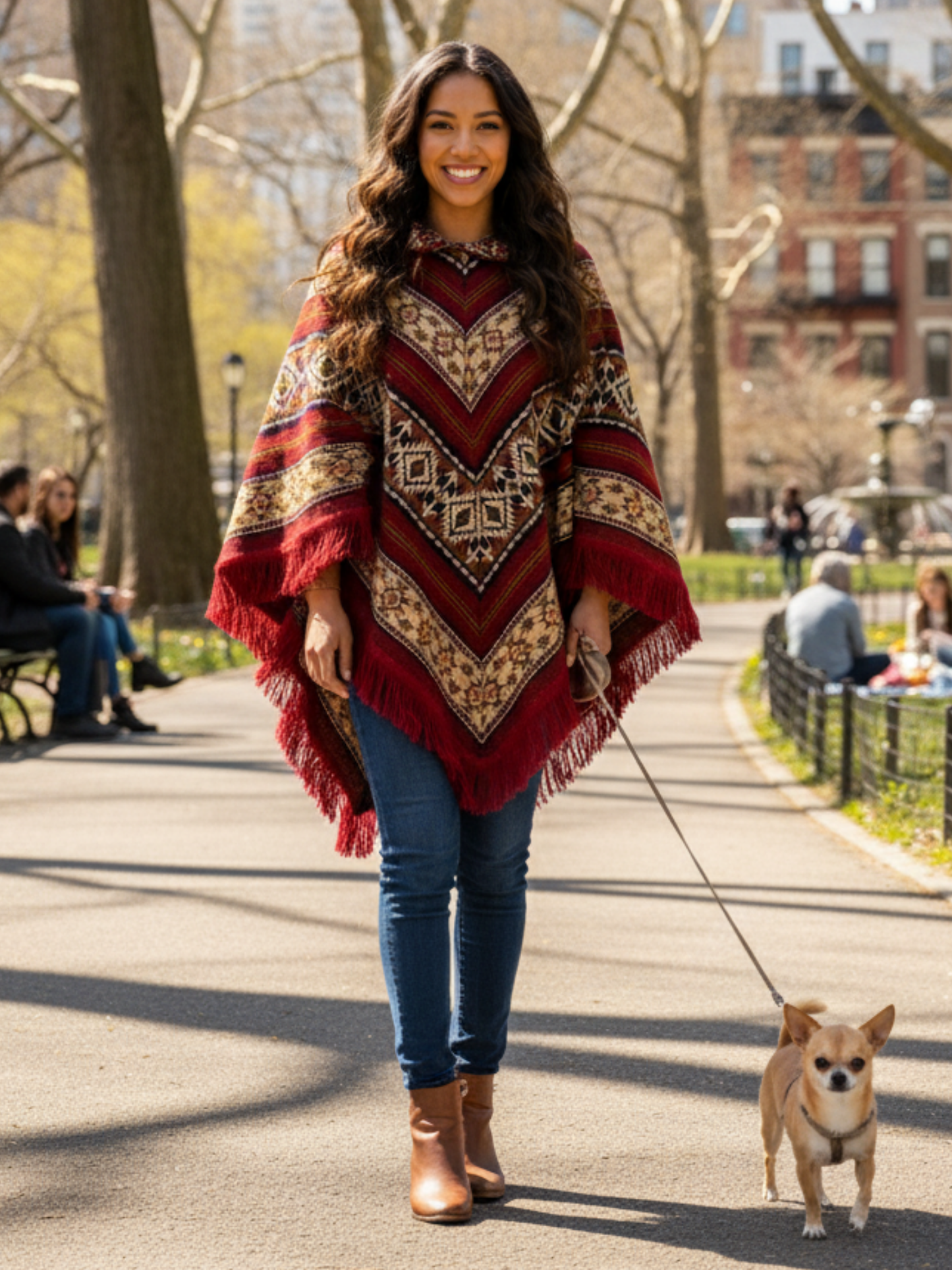 Mexican Urban Poncho for Women