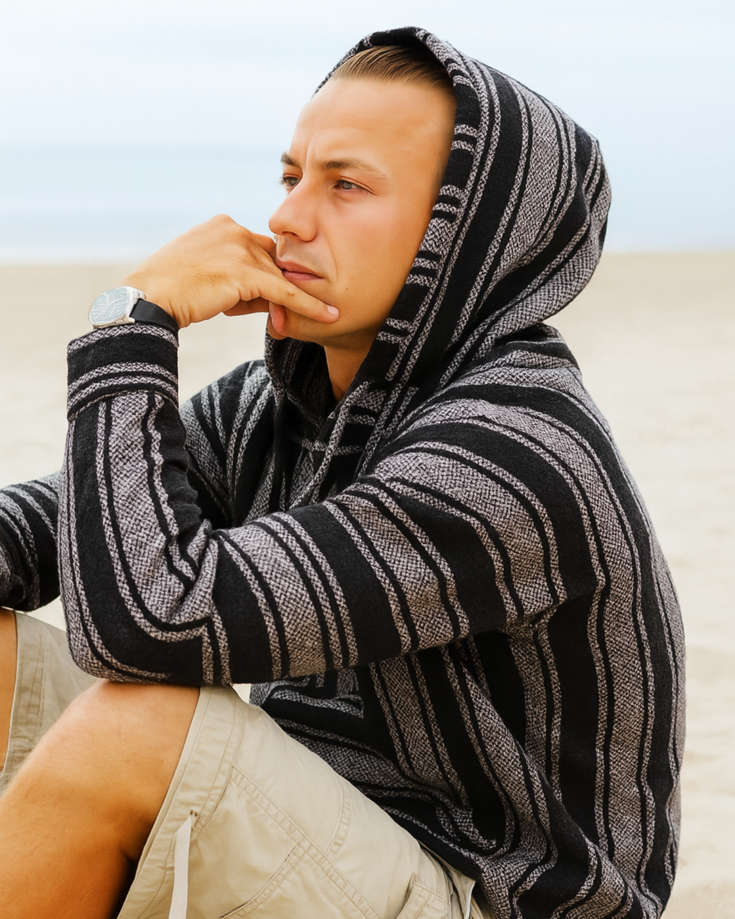 Hoodie Baja Mexicain pour Hommes et Femmes | Hoodie Unisexe | Noir