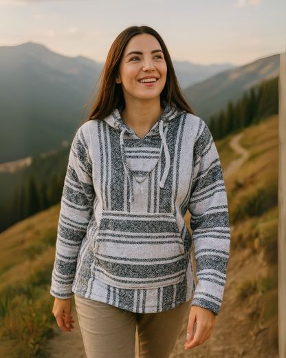 Mexican Baja Hoodie for Men & Women | Unisex Hoodie | Gray