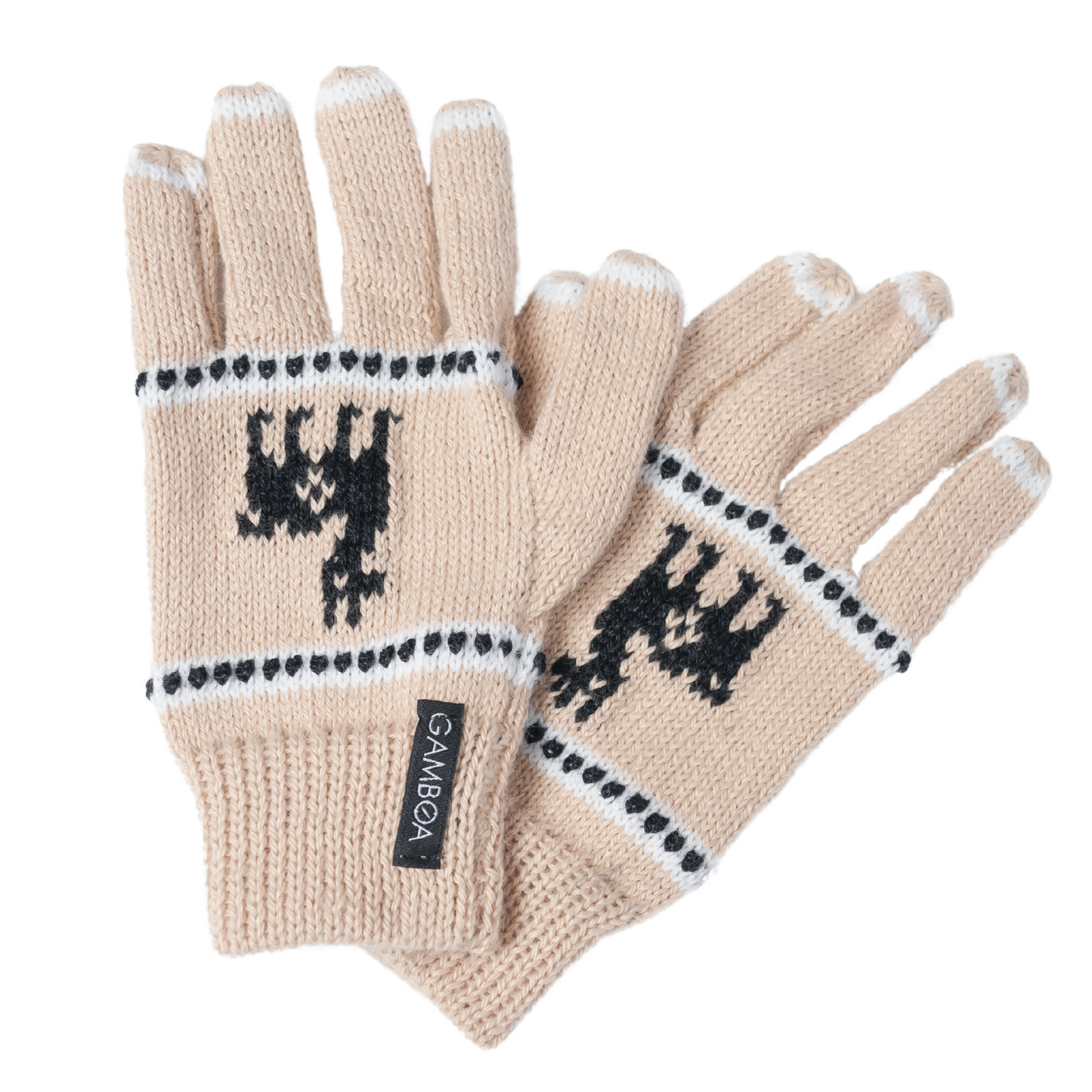 Light Brown Alpaca Gloves