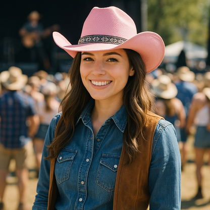 Ethnic Rhinestone Hat Band