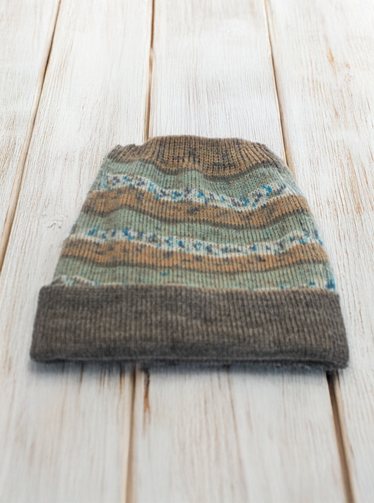 Andean Bicolor Reversible Alpaca Hat
