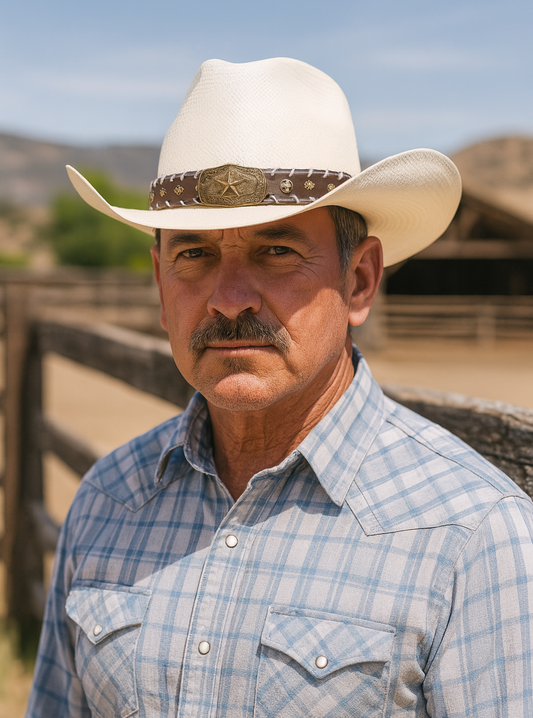 Western Star Concho Hat Band