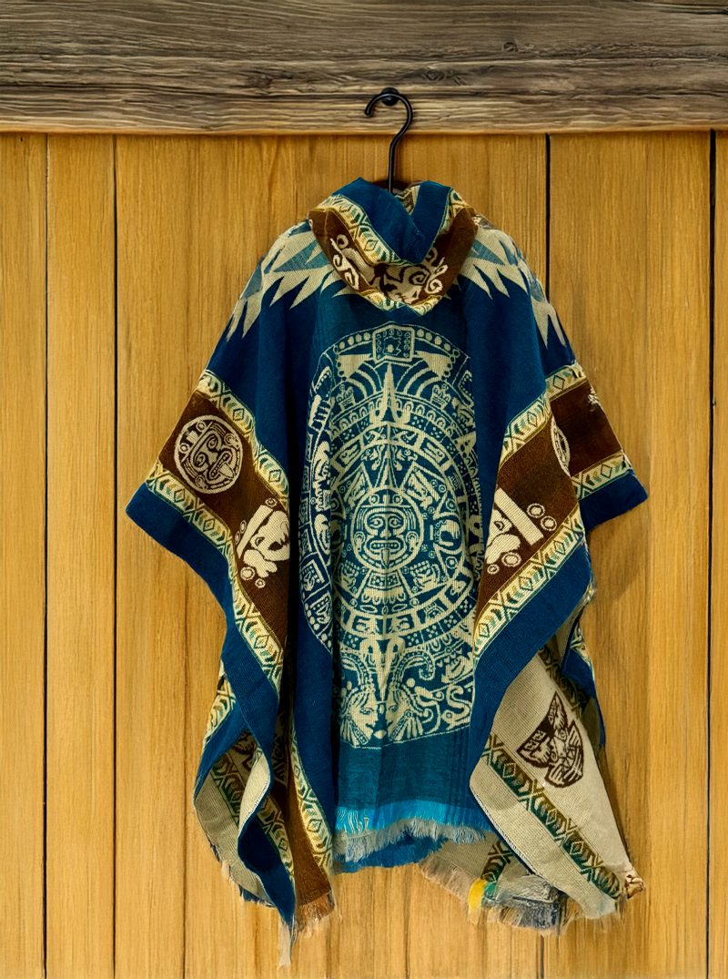 Mexican Aztek Poncho | Tribal Design – Gamboa