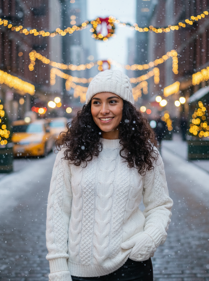 Hand Knitted Alpaca Sweater for Women