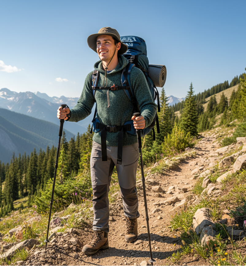 Alpaca Hoodie in Forest Green