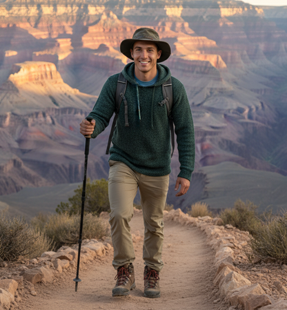 Alpaca Hoodie in Forest Green