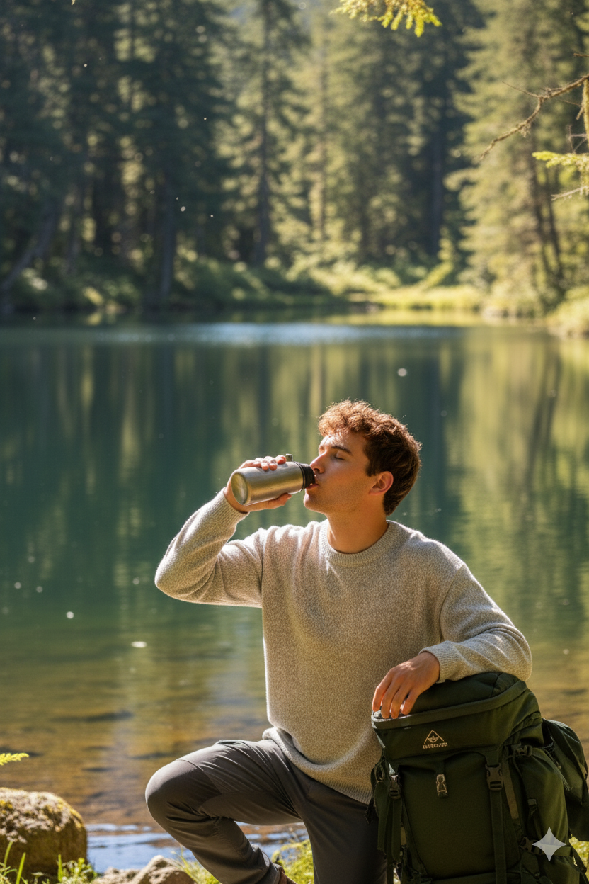 Unisex Alpaca Blend Sweater | Light Gray Melange