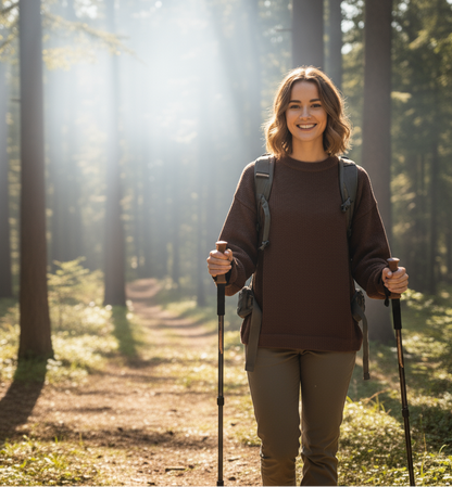 Unisex Alpaca Blend Sweater in Chocolate Brown