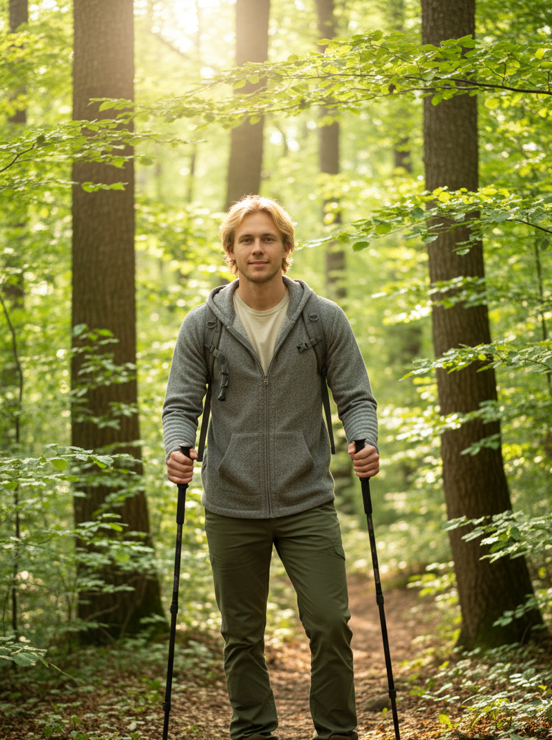 Alpaca Zip Hoodie in Light Gray