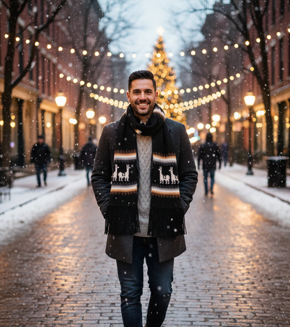 Andean Black Alpaca Scarf