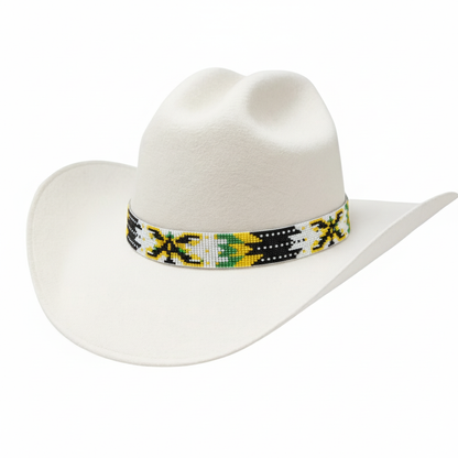 Western Beaded Hat Band with Eagle Motif