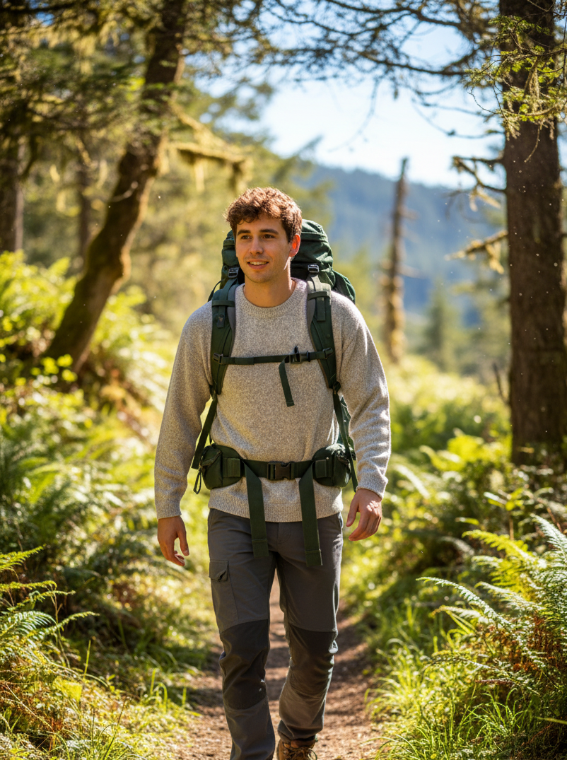 Unisex Alpaca Blend Sweater | Light Gray Melange