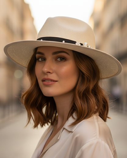 Western Hat Band with Pearls