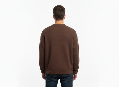 Unisex Alpaca Blend Sweater | Chocolate Brown
