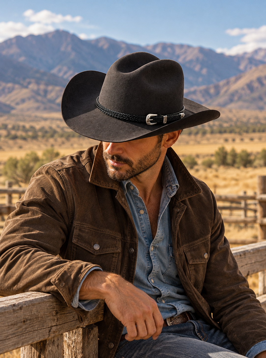 Genuine Horsehair Hat Band - Cowboy Style