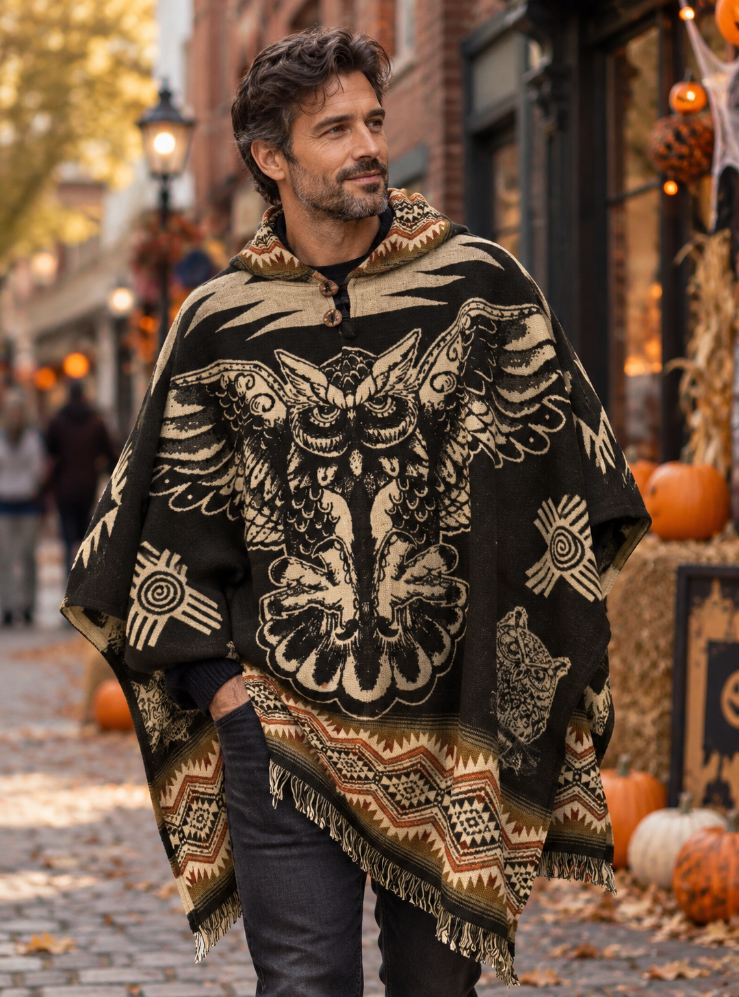 Poncho Mexicano para Hombre