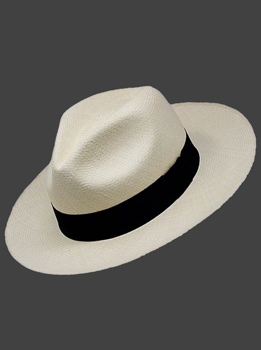 Sombrero de Panamá Montecristi Fedora (tuis) Grado 19-20