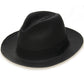 Cappello Panama da uomo Cappello Fedora nero