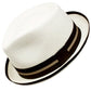 Cappello Panama Bianco da Donna - Cappello Trilby