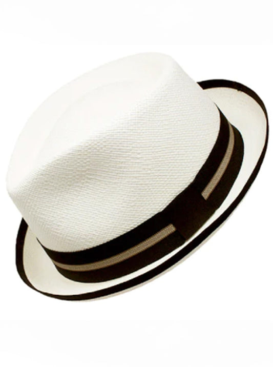 Chapéu Panamá Branco para Mulheres - Chapéu Trilby