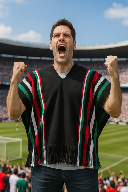 Black Mexican Poncho