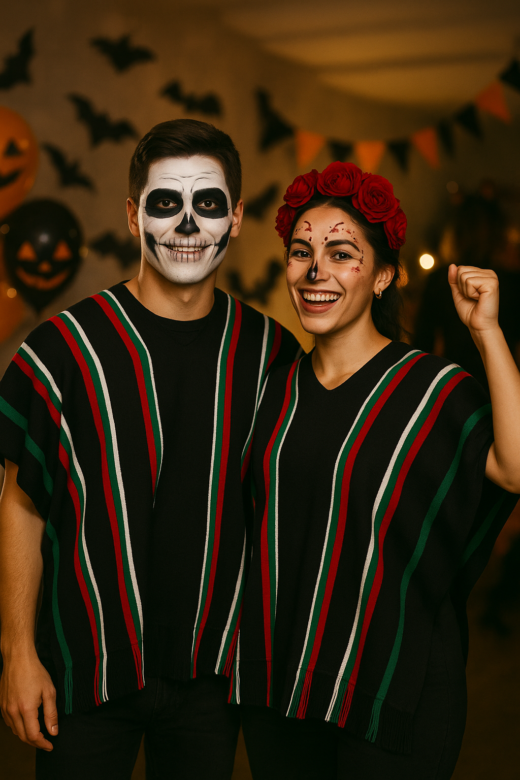 Black Mexican Poncho