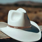 West Hat Band - Cowboy Hat Band - Leather Like Brown