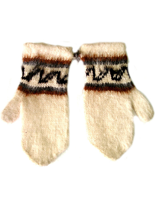 White Alpaca Gloves