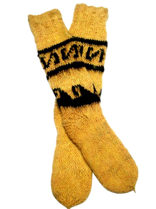 Yellow Alpaca Socks
