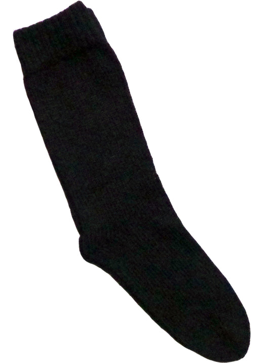 Thick Black Alpaca Socks