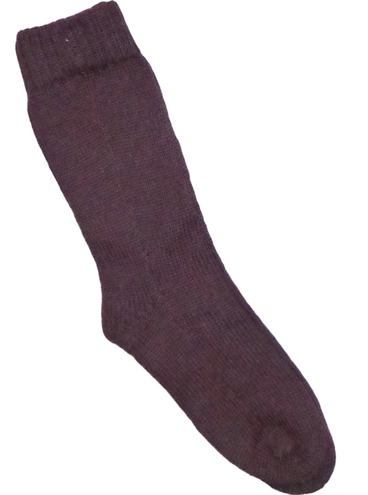 Thick Brown Alpaca Socks