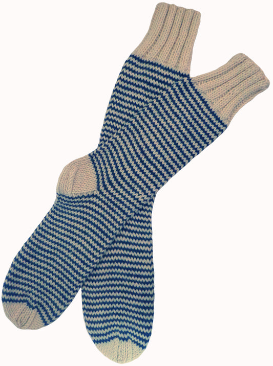 Classic Striped Alpaca Socks