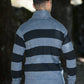 Black and Gray Alpaca Sweater for Men