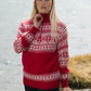 Red alpaca sweater Estocolmo