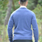 Blue V Neck Sweater for Men