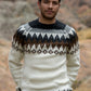 Andean Round Neck Alpaca Sweater for Men